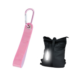 3M Reflektierender Anhänger mit Karabiner - rosa